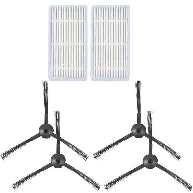 5 Filtros+10 Cepillos Laterales Para Medion Md16192 Md18500