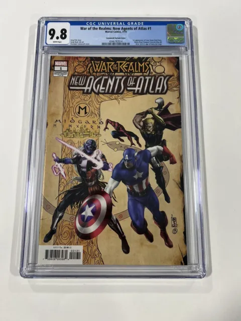 War of the Realms: New Agents of Atlas #1 CGC 9.8 Camuncoli Variant Cover Marvel