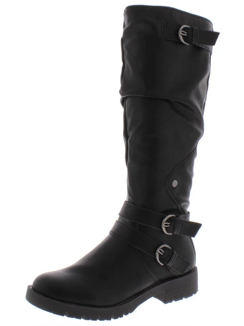 American Rag Women's Brinley Faux Leather Riding Boots Black Size 9.5M