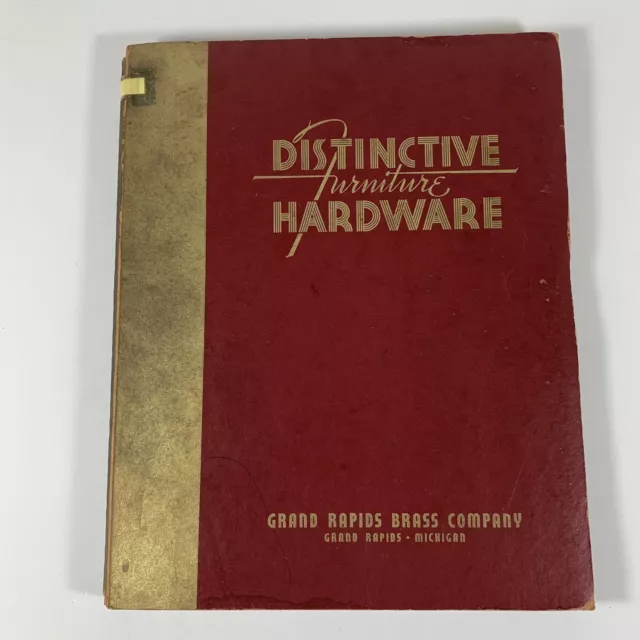 VTG 'Distinctive Furniture Hardware' Grand Rapids Brass Co Catalog Pulls/Handles