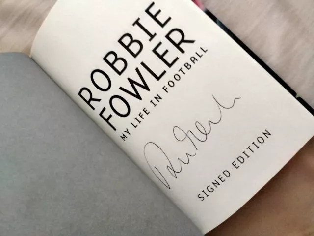 Liverpool Robbie Fowler My Life In Football Signed  Hardbacked Book