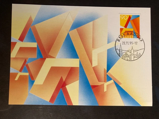 Schweiz 1995 private Maximumkarte A-Post Ortsstempel Aadorf