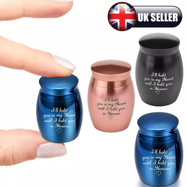 Mini Small Urn Cremation Human Ashes Holder Memorial Keepsake Ash Heart Heaven