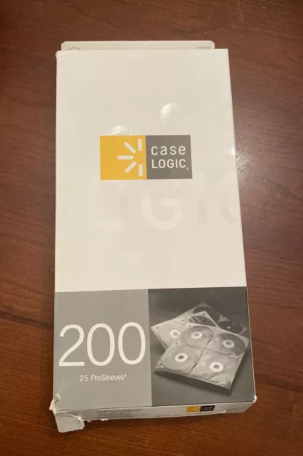Case Logic Two-Sided Cd Storage Sleeves For 10x10 Binder 25 Sleeves for 200 CDs