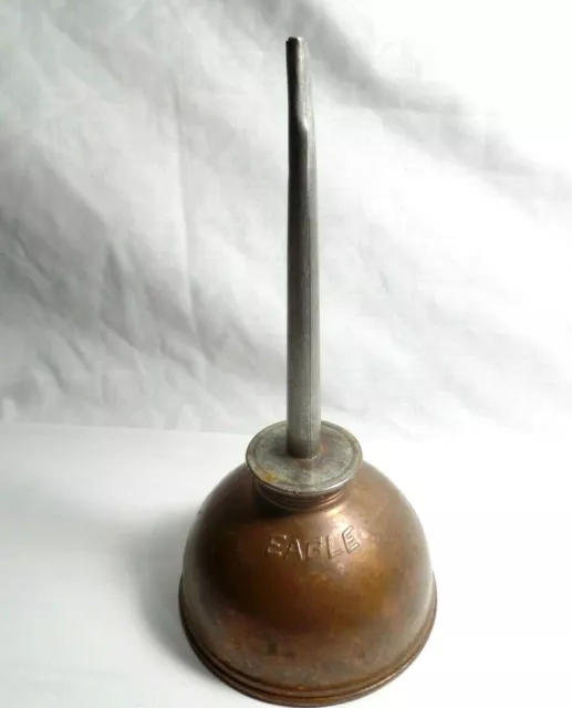 Vintage Eagle  Oil Can 8” Base Pump Made In The USA