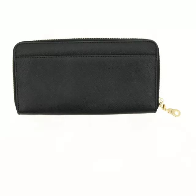 KATE SPADE NEW York Black Leather Zip Around Wallet L37023 $111.00 ...