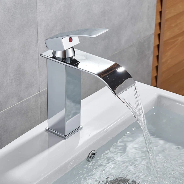 Rubinetto Bagno Colorato Rubinetto Lavabo A Cascata Con LED - Miscelatore Monocomando Bagno Con Luci Colorate Che Cambiano Con Temperatura Miscelatore Bagno Led - Foto 6