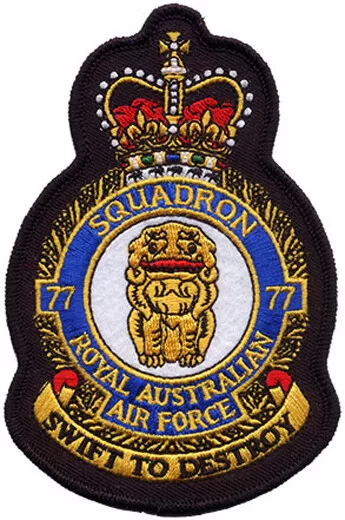 77 Squadron Crest RAAF Australian Air Force Patch Australia