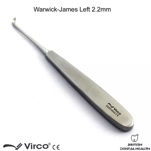 Warwick James Elevator Left Dental Root Elevators Tooth Extraction Tools New CE