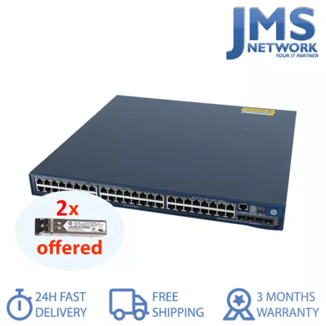 Commutateur Réseau HP A5120-48G-PoE JG237A - 48 Ports Gigabit, 4 SFP