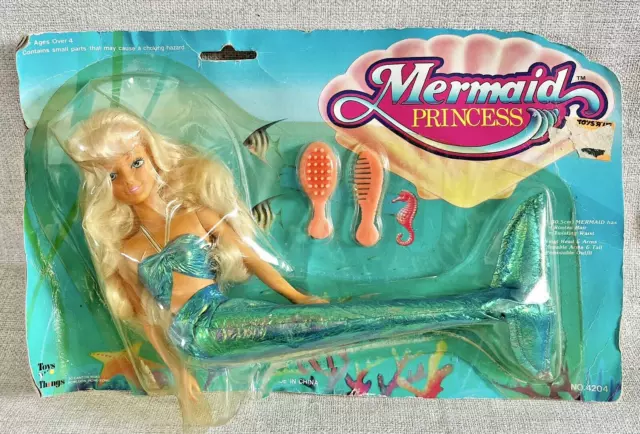 Vintage Toys N Things Toys R Us Mermaid Princess Doll Box Bootleg Barbie Fakie