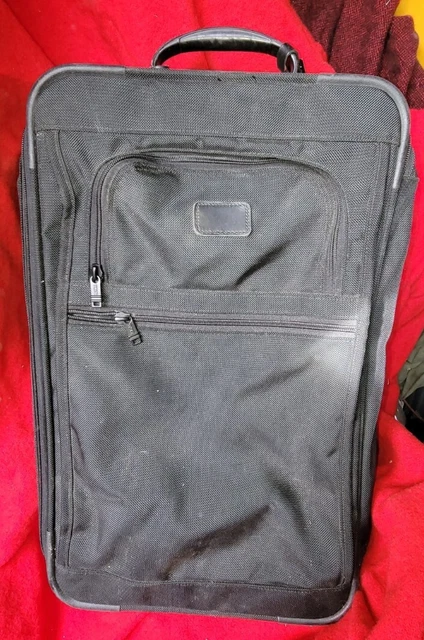 TUMI Alpha Black Ballistic Nylon 2279D3 Expandable Rolling Carry-on Suitcase 22"
