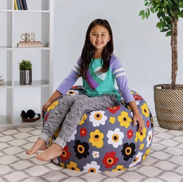 Bolsa de frijoles de relleno cosas N Sit creativo QT margaritas florales extra grandes