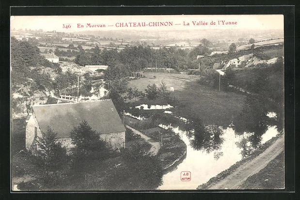 CPA Chateau-Chinon, La Vallée de l'Yonne