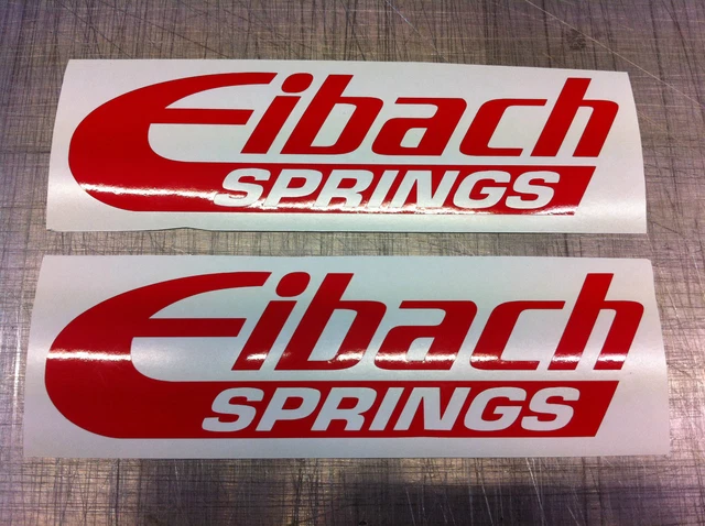 2x Eibach Springs Sponsor Decal Sticker Decal Stickers