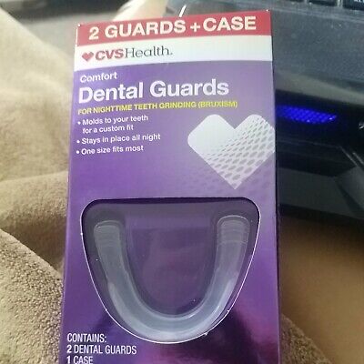 Protectores dentales Comfort - 2 con estuche - rechinar los dientes por la noche (bruxismo) - nuevos/sellados