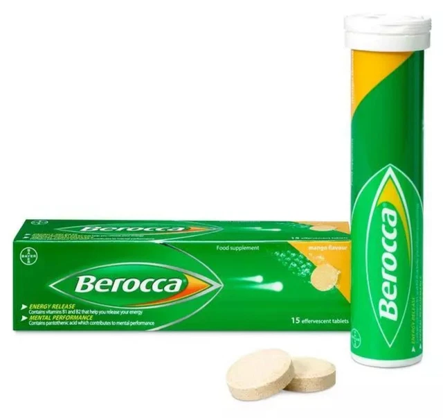 BEROCCA VITAMIN ENERGY Boost Tablets Mango Effervescent £10.45 ...