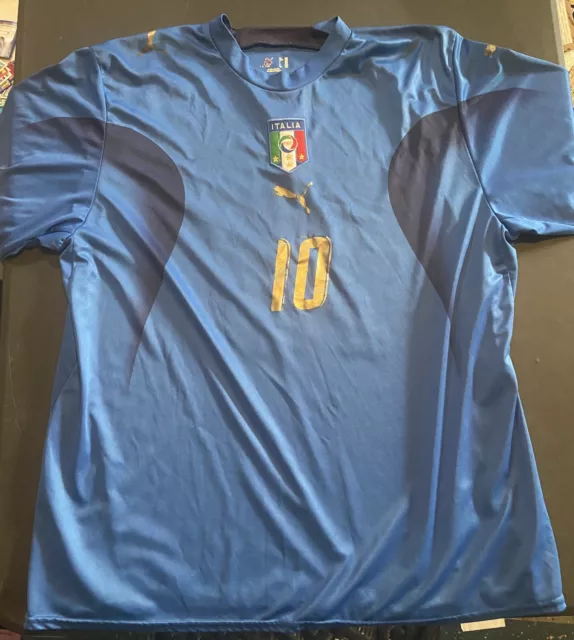 2006 Italy Home World Cup Jersey – As worn by Totti, Pirlo