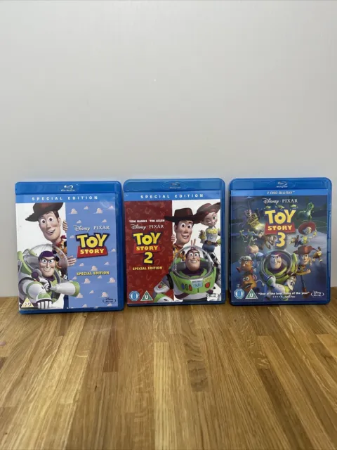Disney Pixar Toy Story 1 2 3 Trilogy Blu Ray - Fast/Free Posting.