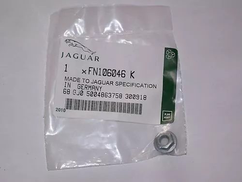 Jaguar Various Models Nut (2 Of) Brand New Fn106046K