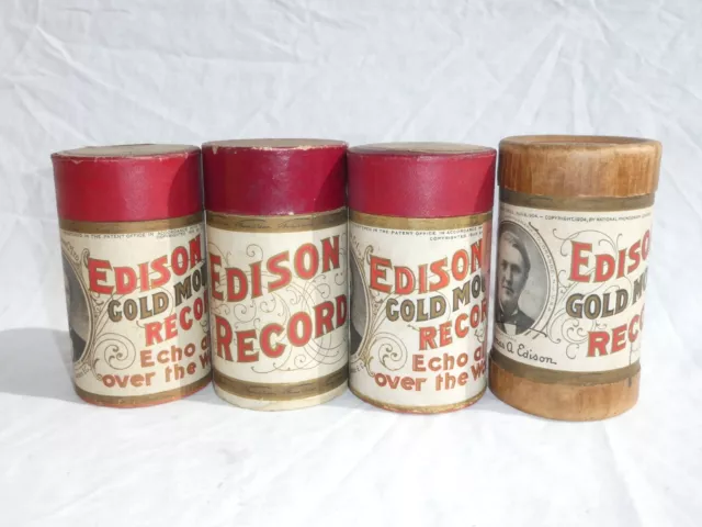 4X Edison Phonograph - Cylinder -The Choristers - La Paloma - Irving Gillette +