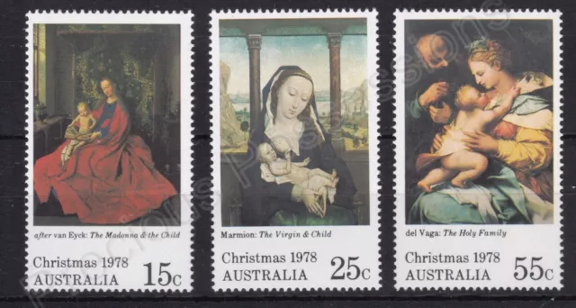 Australia Mnh Mint Stamp Set 1978 Christmas Sg 696-698