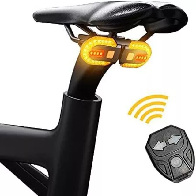Bike Turn Signal Rear Light LED Bicycle Lamp USB Rechargeable Bike Wireless Ligh