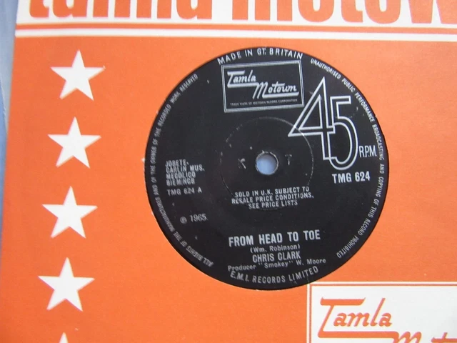 英7” Chris Clark From Head To Toe / Beginning Of The End TMG624 TAMLA MOTOWN /00080 Chris Clark – From Head To Toe / The Beginning Of The End