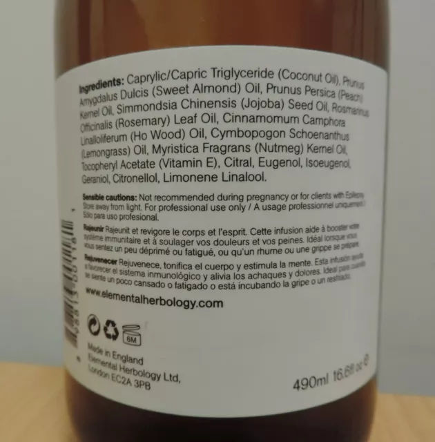 Elementarkräuterkunde Holzverjüngung Biodynamischer Körperaufguss Massage 490ml 3