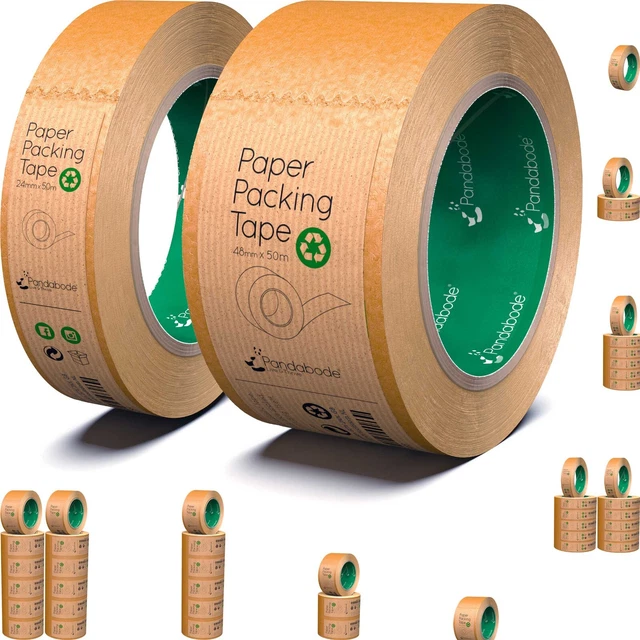 BROWN KRAFT PAPER TAPE for STRONG Parcel Packaging Eco Friendly