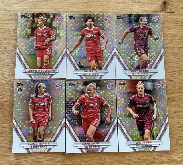 Topps FC Bayern München Team Set 2022/23 - Parallel Herz Karten zum Aussuchen