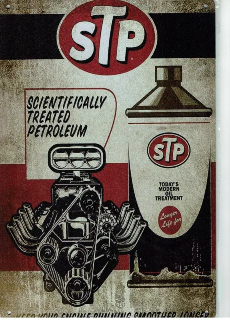 *Tolle Deko Garage STP Motor Oil  Öldose Rennsport Werkstatt Tankstelle*