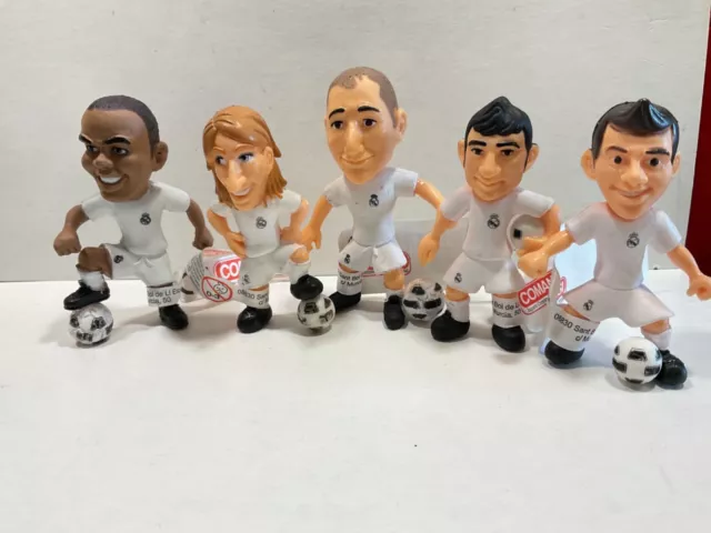 Football 5 x figure Comansi 2012 Real Madrid Ramos, Benzema, Pepe, Albiol, Alonso