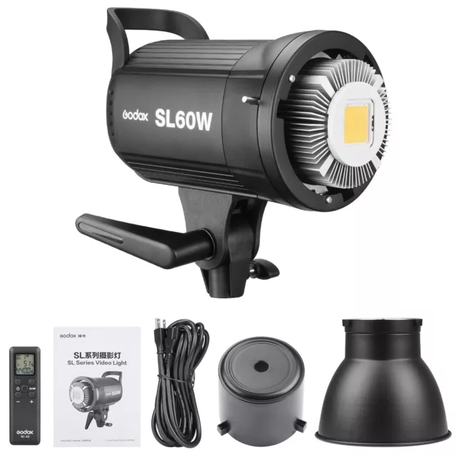 Godox SL-60W Continuous Lighting 5600K Daylight Studio LED Video Light Lamp