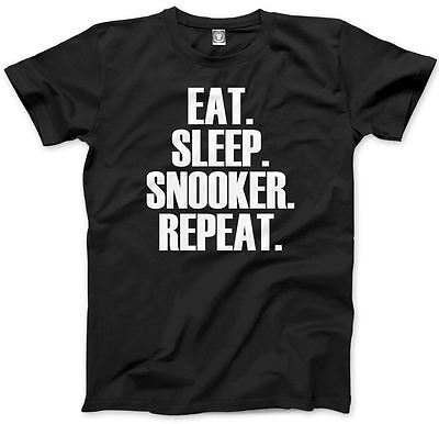 Eat Sleep Snooker Repeat T Shirt Player Various Colours & Sizes Tee Kids T-Shirt