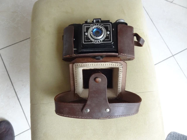 Appareil photo argentique ultra-fex fex avec etui cuir marron - Photo, audio & vidéo