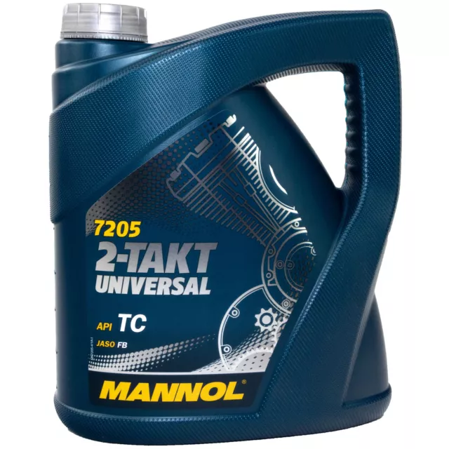 Motorenöl 2-Takt Universal Motoröl MANNOL API TC 4 Liter Motorrad Roller Öl Oel