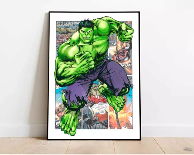 HULK - Marvel - Avenger - Superhero Wall Digital Art Poster Decor