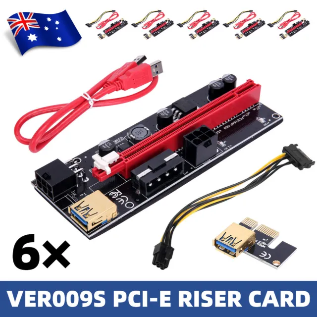 VER009S PCI-e Riser Card PCIe 1X to 16X Extender Riser USB 3.0 Cable GPU Mining