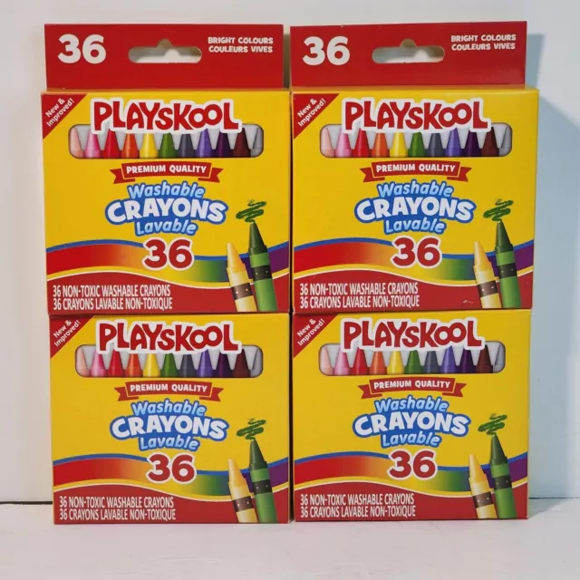 Playskool 36 Bright Colors Crayon Box