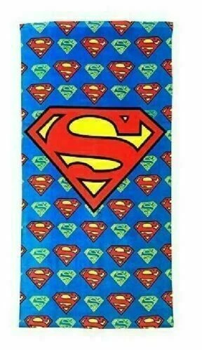 SUPERMAN Towel Superhero Large Cotton Velour Bath Beach Towel  Limited Design