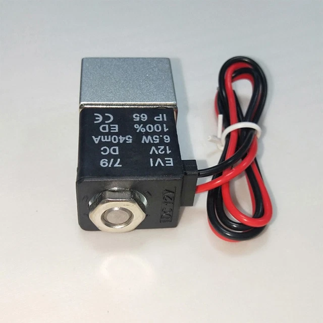 Elettrovalvola 12V DC 4,8W lega di alluminio acciaio inox risposta rapida