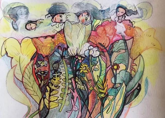 Peinture Sur Toile Art Brut Outsider - Très Belle, 2012, Artiste Apa Hugo PNG, Style Brut/outsider