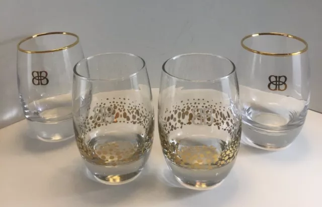 Baileys Irish Cream Set of Four Lowball Rocks Glasses Barware