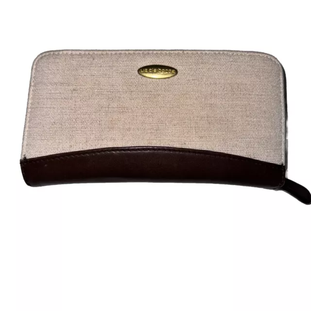 Liz Claiborne Leather Co Ladies Wallet Tan Brown