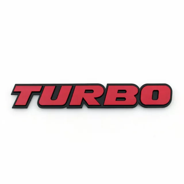 3D Aluminum Emblem Badge Sticker Decal Car Turbo Red For VW Volvo IX35 K  AT2