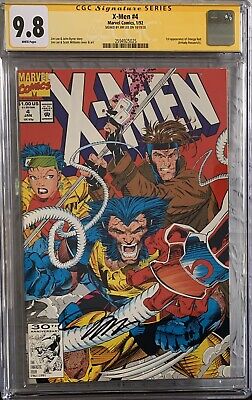 X-Men #4 Cgc 9.8 1992 1St Appearance Of Omega Red Signed By Jim Lee  Marvel