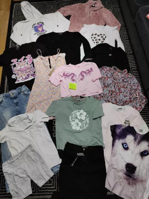 #091💜 Huge Bundle Of Girls Clothes 11-12years GEORGE NEXT M&S TOPSHOP MINIONS