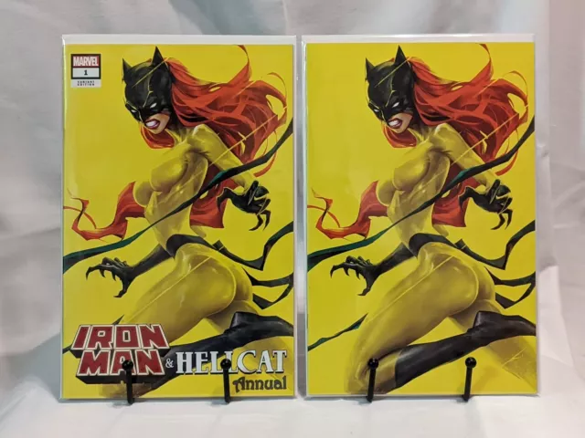 Iron Man & Hellcat Annual #1 Ivan Tao Trade/Virgin Variant Set 2022 Marvel