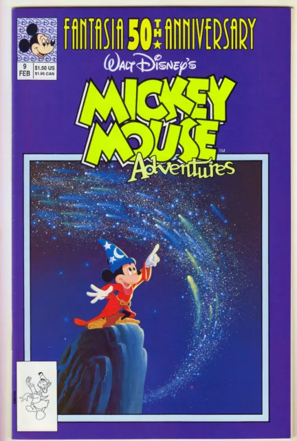 Mickey Mouse Adventures #9 Fantasia 50th Anniversary (Disney 1991) vf+